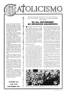 Capa Catolicismo nº 203